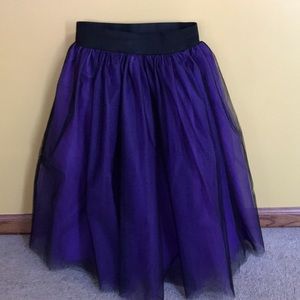 Beautiful Purple and black tulle skirt!